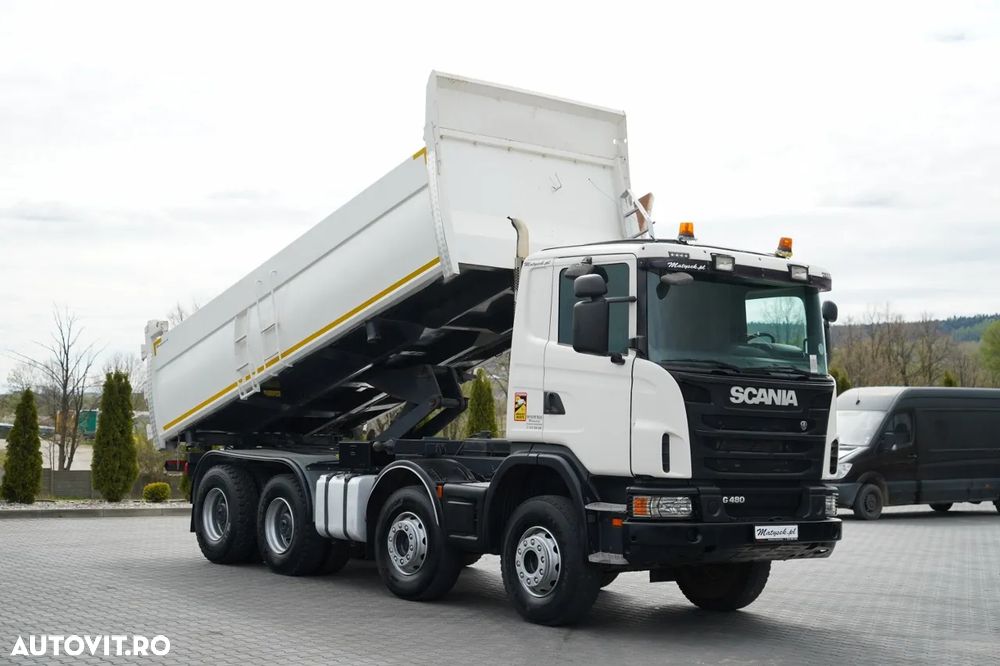 Scania G 480 / 8x4 / BASCULATOR / HIDROBRAT / BORDMATIC / MANUAL - 9