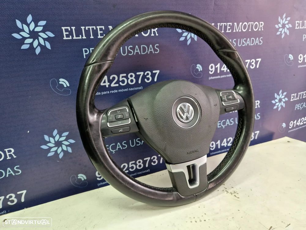 Volante usado pele com airbag VW GOLF VI 6 - 1