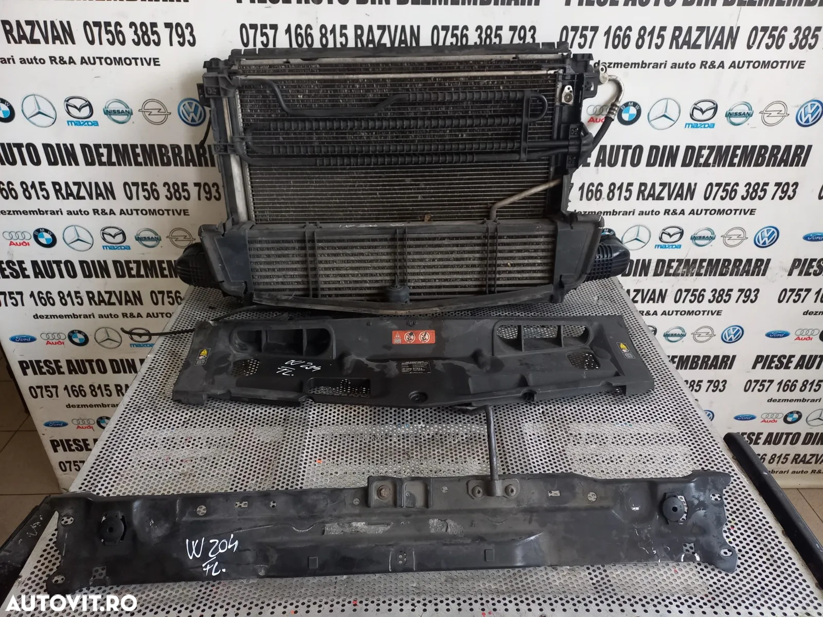 Grup Radiatoare Radiator Apa Clima Intercooler Termocupla Traversa Capota Trager Mercedes C Class W - 7
