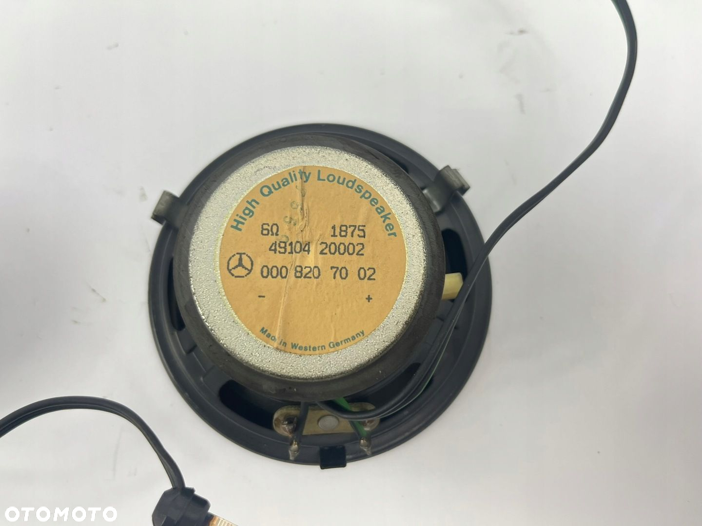 ORYGINALNE GŁOŚNIKI W DESKE ROZDZIELCZĄ KONSOLĘ MERCEDES W201 0008207002 - 5
