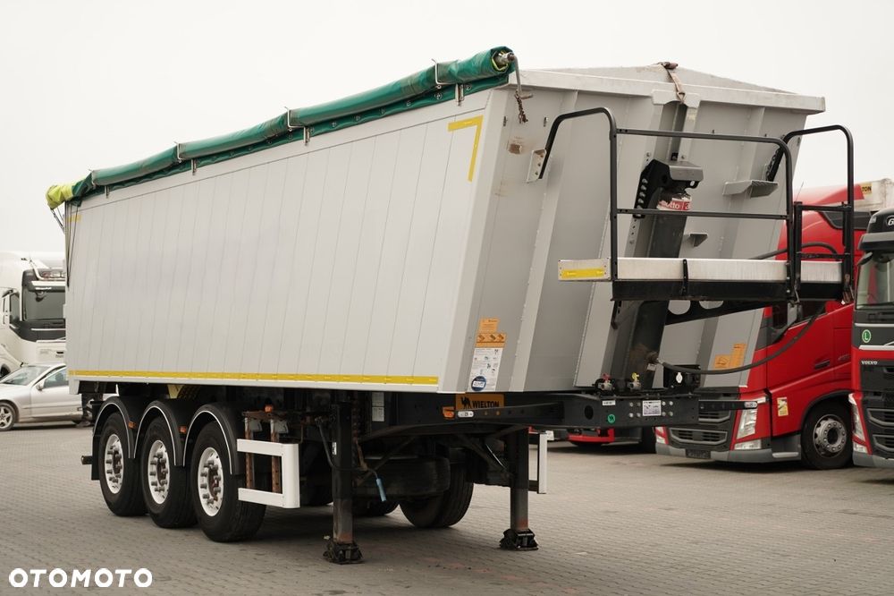 Wielton / WYWROTKA / 41 M3 / ALUMINIOWA / 2x  OŚ PODNOSZONA / OSIE SAF / ALUFELGI - 8