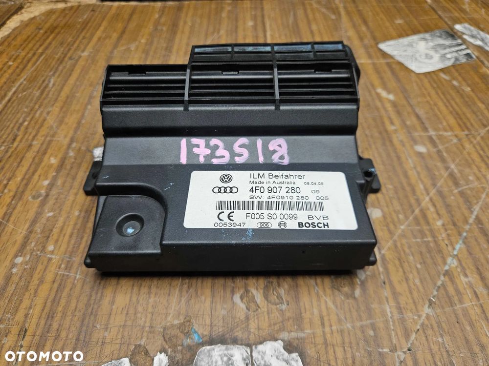 Moduł Sterownik 4F0907280 4F0910280 Komputer ILM Zasilania Pradu Sieci Mocy Audi A6 C6 - 4