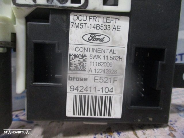 Motor Elevador Vidro 0130822215  7M5T14B533AC FORD FOCUS 2 SW FASE 2 2010 1.6TDCI 90CV 5P PRETO FE - 3