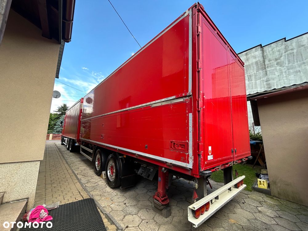 Schmitz Cargobull 7.7m OCYNK OSIE MERCEDES ALUFELGI KONTENER TANDEM NAPOJÓWKA OTWIERANY BOK DO NAPOJÓW STAN BDB - 7