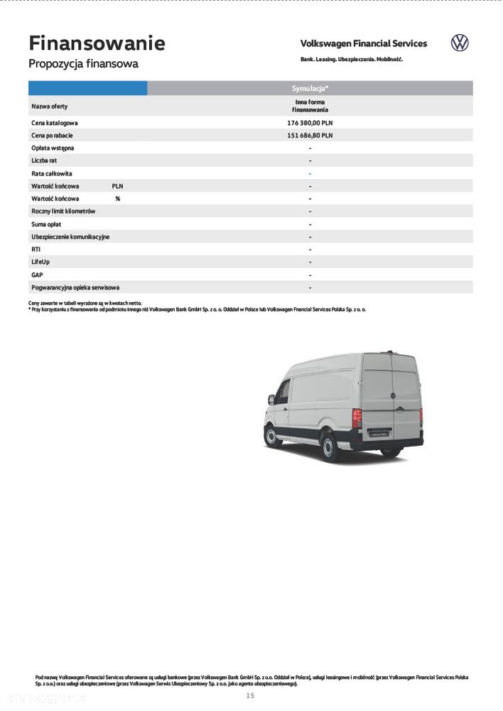 Volkswagen Crafter 35 Furgon 2,0 l EU6 SCR 140 KM - 31