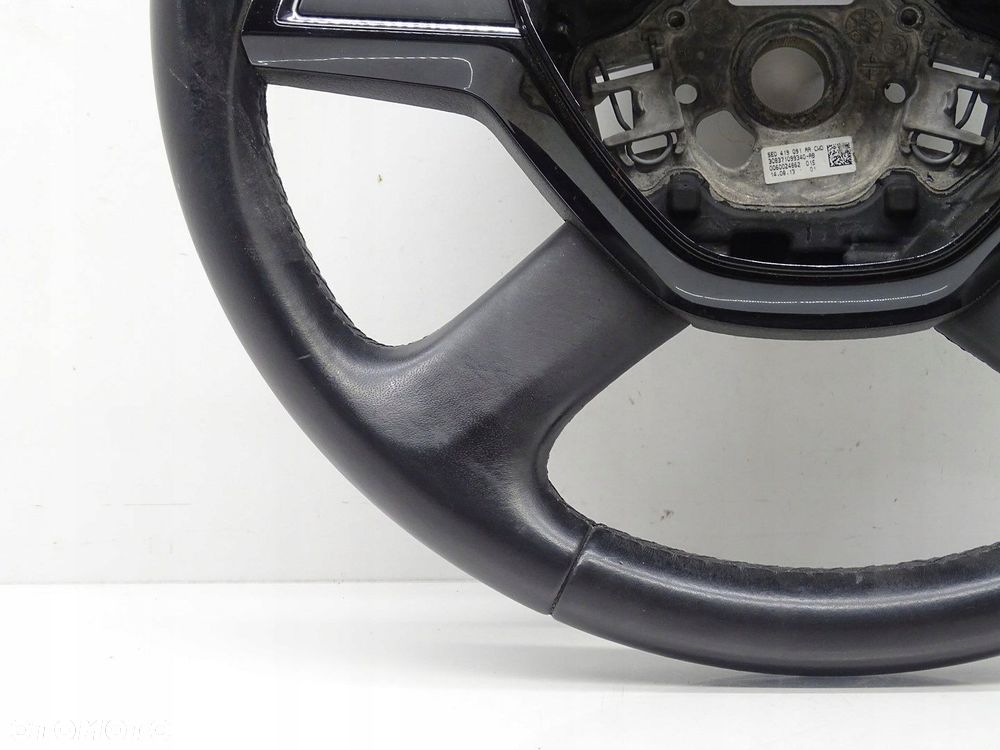 KIEROWNICA SKÓRA SKÓRZANA SKODA OCTAVIA III 5E 5E0419091AA - 6