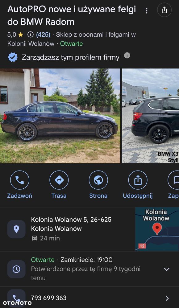 Oryginalne felgi BMW M5 E60 19 5x120 8.5j ET12 9.5j ET28 M6 E63 F10 E90 M2 M4 GT F01 F12 E65 Styling 166 M Pakiet xDrive JR Vossen alufelgi - 13