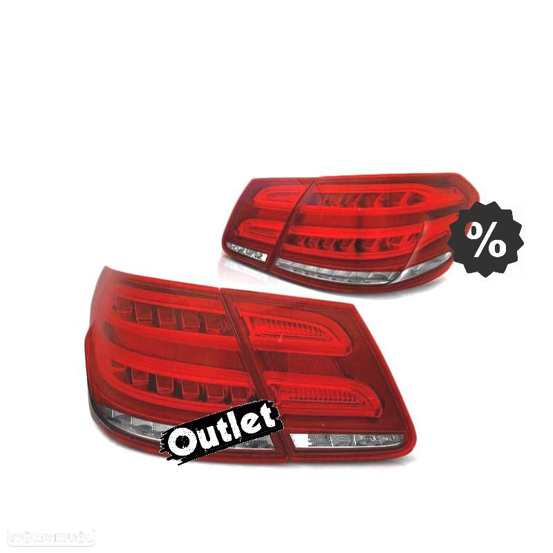 R011105C1 FAROLINS TRASEIROS LED DINÂMICO PARA MERCEDES W212 09-13 RED CRYSTAL - 8