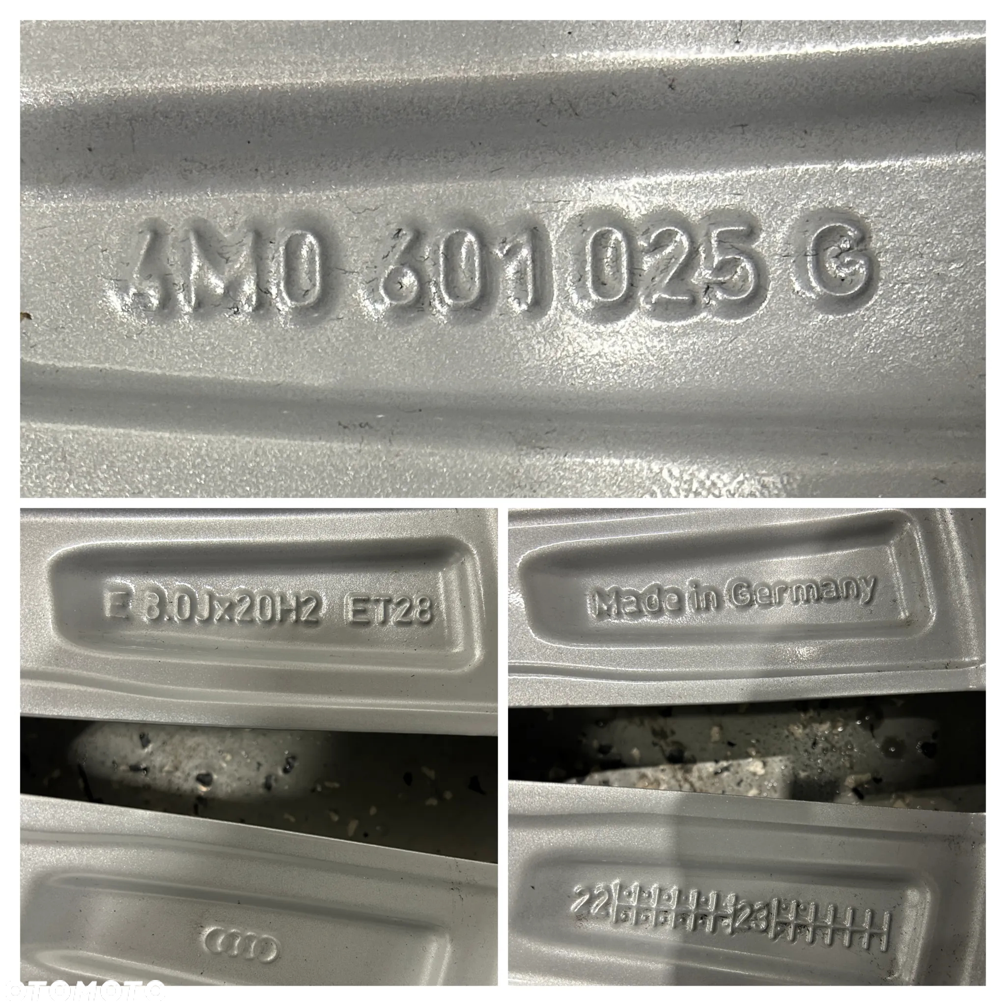 Oryginalne KOŁA FELGI 20 AUDI SQ7 Q7 4M Q8 4M8 Bridgestone 255/50R20 2023r 7,5mm jak NOWE - 8