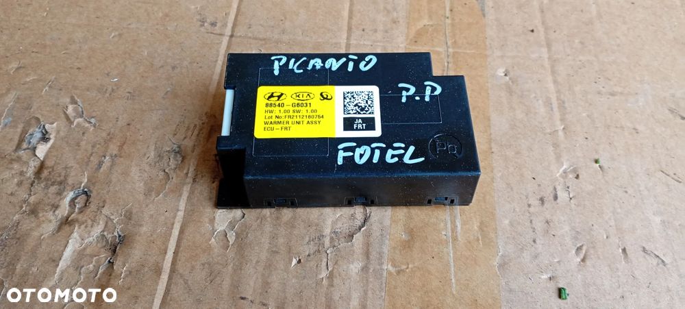 Moduł sterownik fotela pasażera prawy przód Kia Picanto III Lift 88540-G6031 - 2