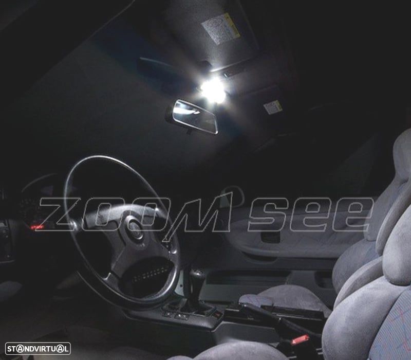 KIT COMPLETO 16 LAMPADAS LED INTERIOR PARA BMW SERIE 3 E36 SEDAN COUPE M3 316I 318I 320I 323I 323IS - 2