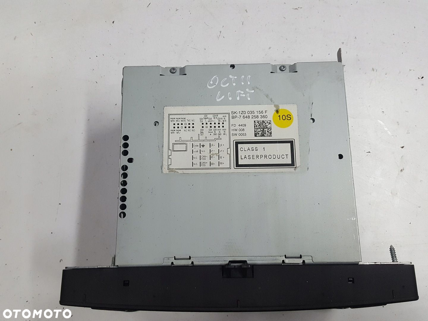 SKODA OCTAVIA 2 II LIFT 08r- RADIO CD MP3 BOLERO 1Z0035156F - 2