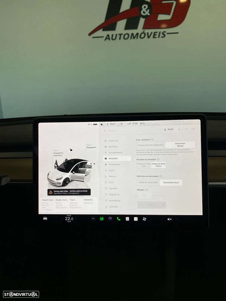 Tesla Model 3 Long Range Tração Traseira - 38