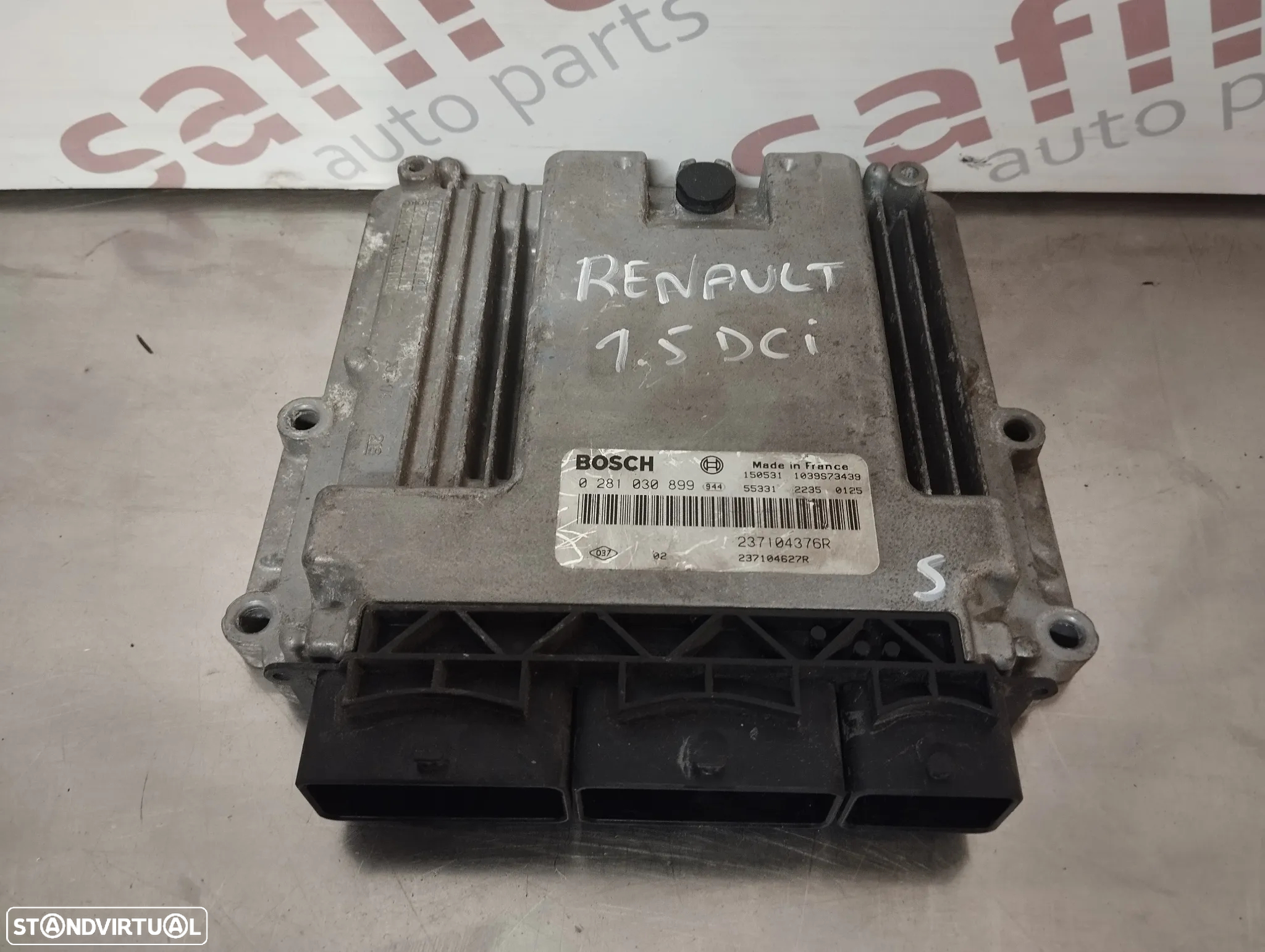 CENTRALINA DO MOTOR RENAULT KANGOO II 1.5DCI 0281030899 237104376R 237104627R - 2