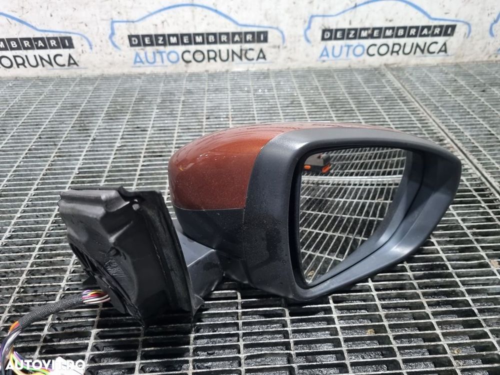 Oglinda dreapta Peugeot 3008 II 2016 - 2020 4 Usi Copper Braun Perleffekt ELG (1316) ... - 4