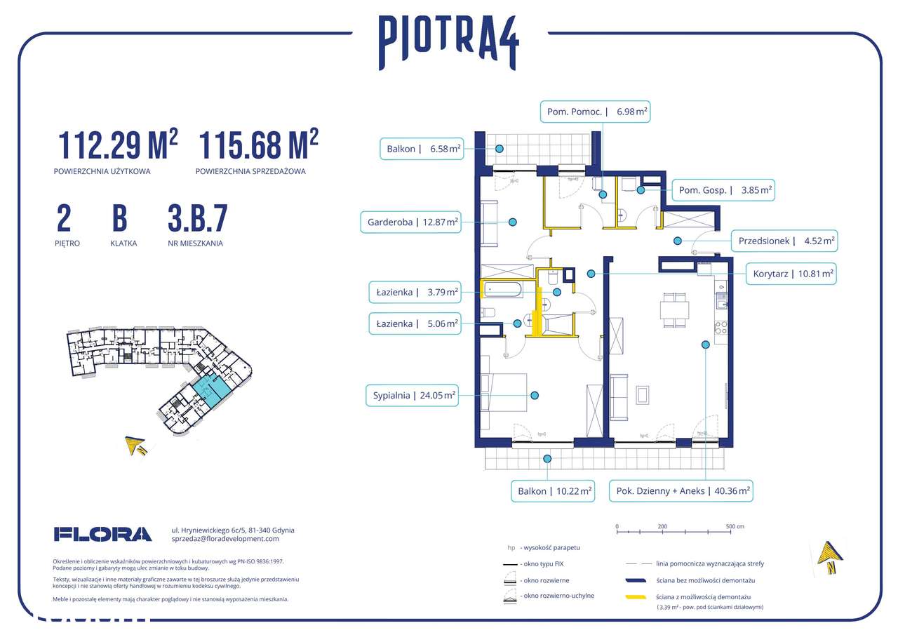 2-pokojowe mieszkanie 112m2 + balkon - Pełny obrazek: 2/11