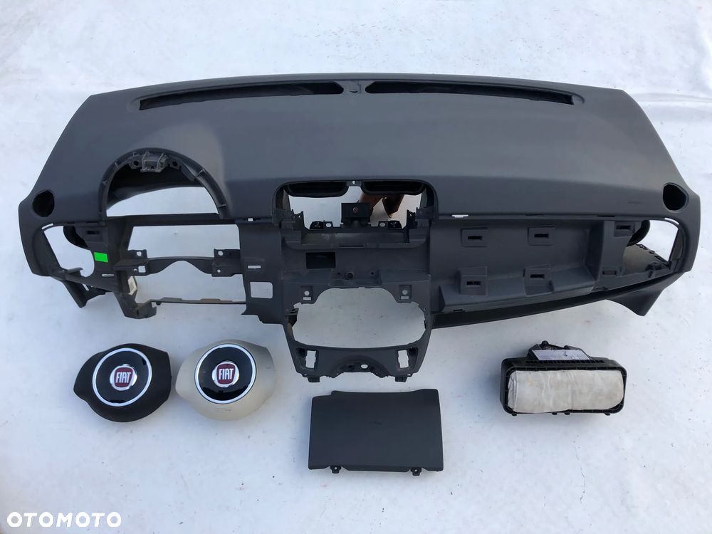 FIAT 500 DESKA KONSOLA KOKPIT AIRBAG AIR PODUSZKI POWIETRZNE KIEROWCY PASAŻERA KOLANOWA AIR BAG KOLAN PASY PAS NAPINACZE DOPINACZE NAPINACZ DOPINACZ SRS   O K A Z J A !!! - 2