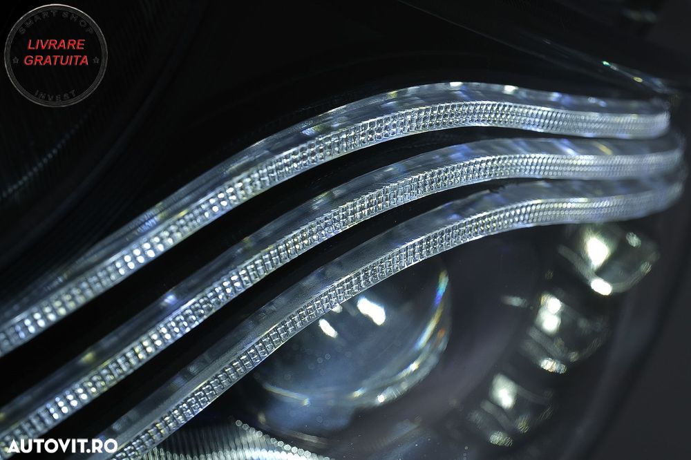 Faruri Full LED Mercedes V-Class W447 (2016-2020) Negru- livrare gratuita - 5
