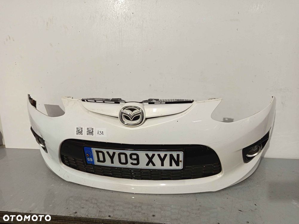 + ZDERZAK PRZÓD PRZEDNI MAZDA 2 DE TS SPORT 34K BIAŁY HALOGENY - 1