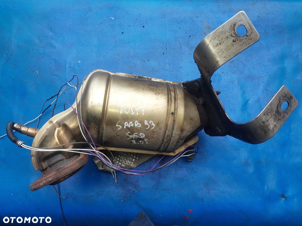 Katalizator pusty Saab 93 2.0 T Turbo Opel Vectra C puszka katalizatora kolektor pucha odudowa katalizatora osłona termiczna - 2