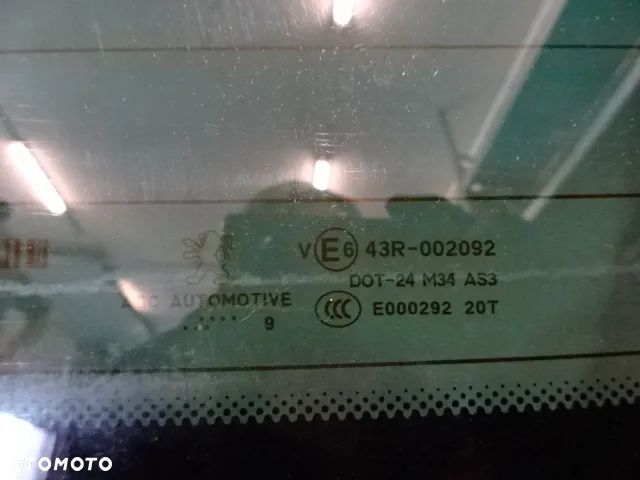 KLAPA TYLNA SZYBA BAGAŻNIKA PEUGEOT 308 T7 KOMBI 07-11 LAK:ETSC NR33 - 6