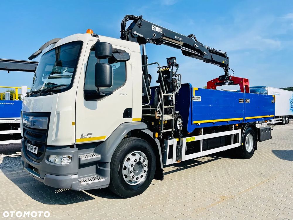 DAF CF LF 18.250 Euro 6 skrzyniowy + HDS HIAB 122 // 4x2 // manual // klima // resor // Anglik !!! // kran Krane żuraw dzwig - 9