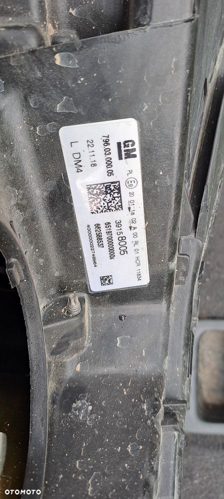 OPEL ASTRA K V LAMPA LEWA PRZÓD 39158005 ORYGINAŁ - 6