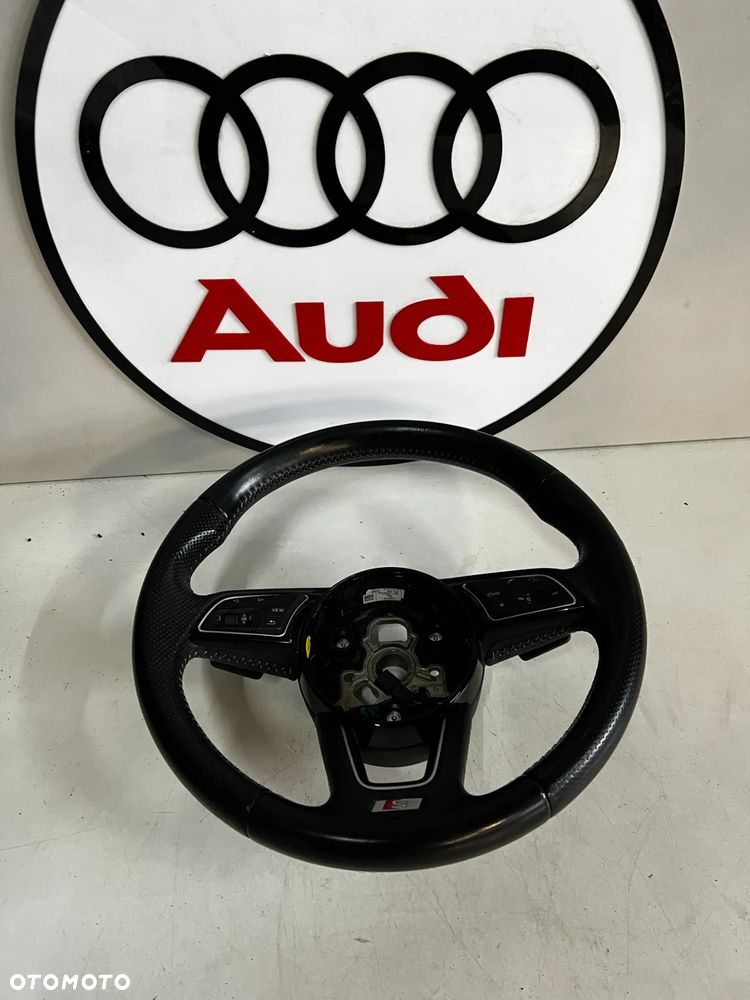 KIEROWNICA SKÓRA AUDI A4 S4 B9 A5 S5 F5 S-LINE 8W0419091P * - 1