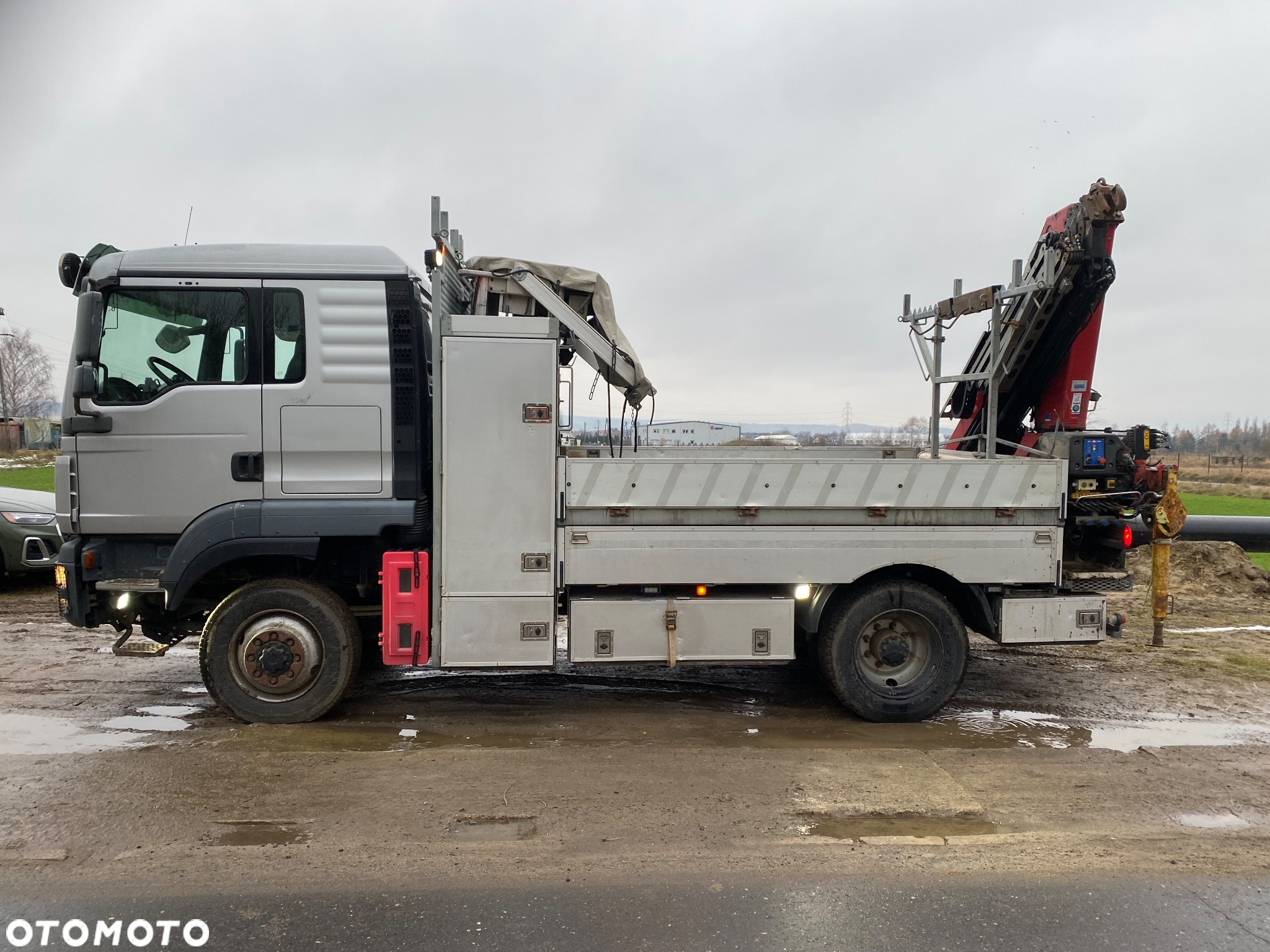 MAN TGM 15.290 4x4 Euro5 Energetyka HMF 1020 wciągarka podest osobowy - 14
