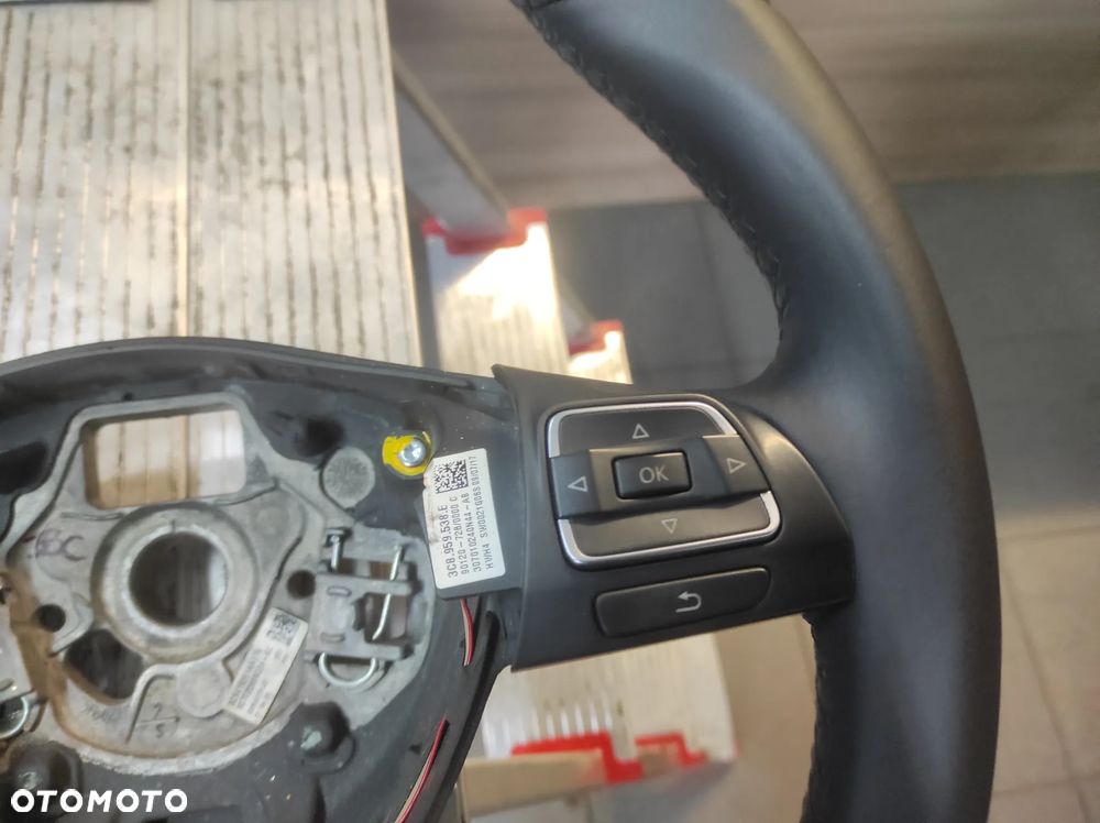 KIEROWNICA 3 RAMIENNA SKÓRA SKÓRZANA MULTIFUNKCJA R LINE VW TIGUAN PASSAT B6 B7 CC SIROCCO CADDY GOLF 5 6 TOURAN EOS POLO 5 6 WYSYŁKA !!! - 3