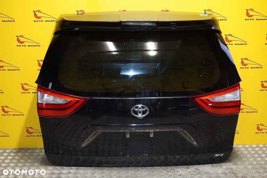 TOYOTA SIENNA 2015 2020 Klapa Bagażnika Szyba Spoiler Lampa Tył Komplet USA - 2
