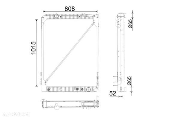 radiator racire motor mercedes-benz actros mp2 / mp3 actros 1996-2014 - 1