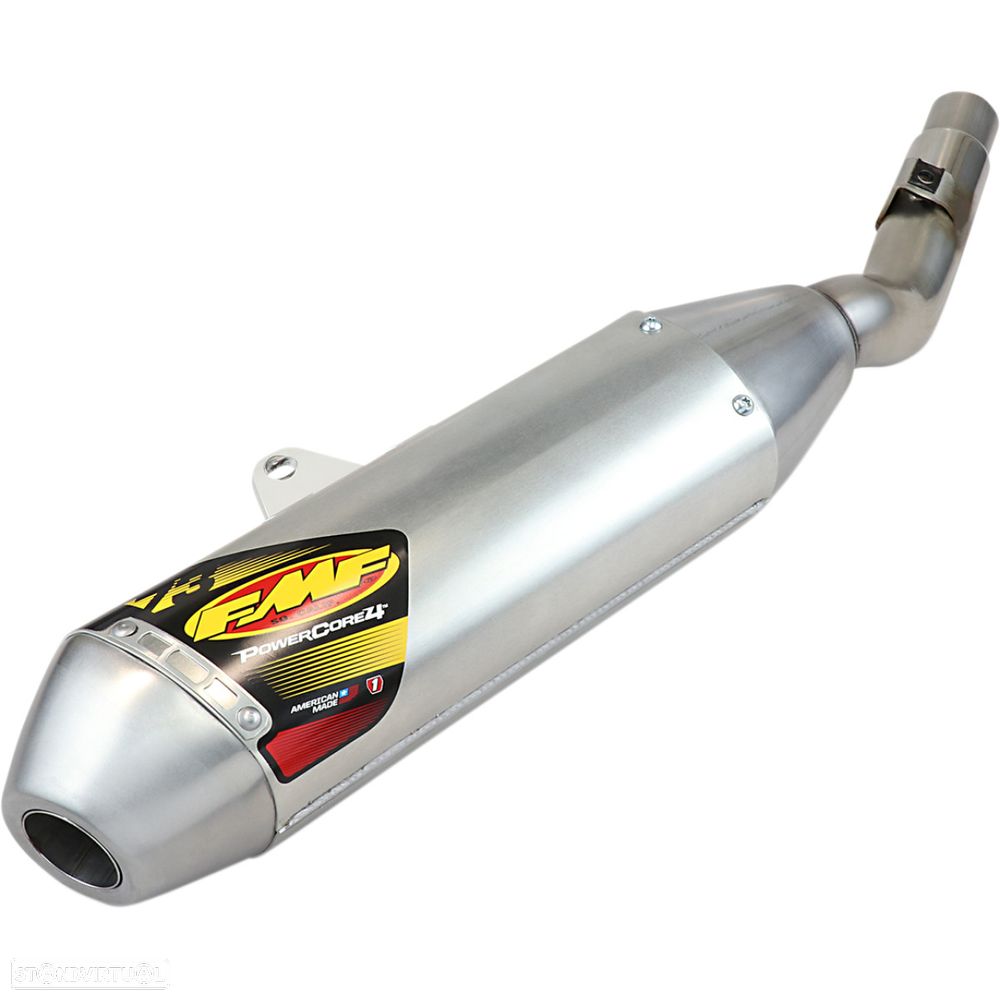 ponteira de escape fmf powercore 4 hex slip-on muffler aluminum honda crf 450 x enduro - 1
