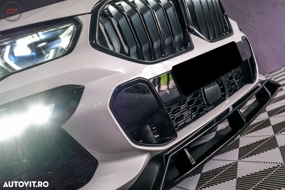 Prelungire Bara Fata BMW X6 G06 (2019-2023) Negru Lucios- livrare gratuita - 8
