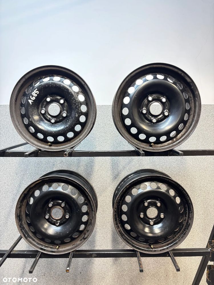 4 FELGI STAL. VW CADDY , GOLF 5,6,TOURAN,SKODA OCTAVIA,SEAT LEON 15'' 6J , ET47 , FV - 1