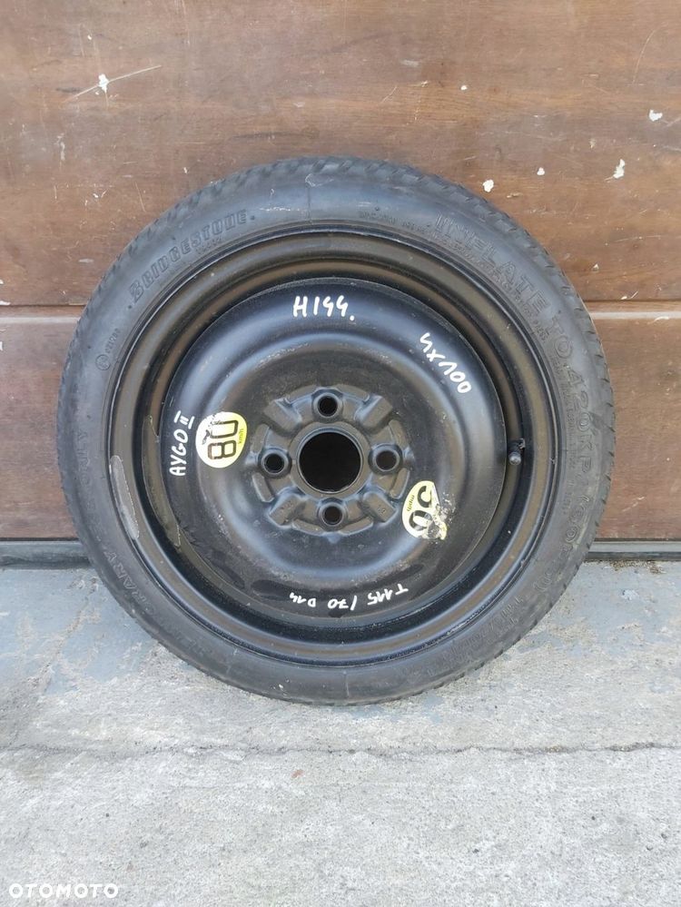 Toyota AYGO I II dojazdówka 14 koło zapasowe dojazdowe 115/70 D14 4x100 - 3