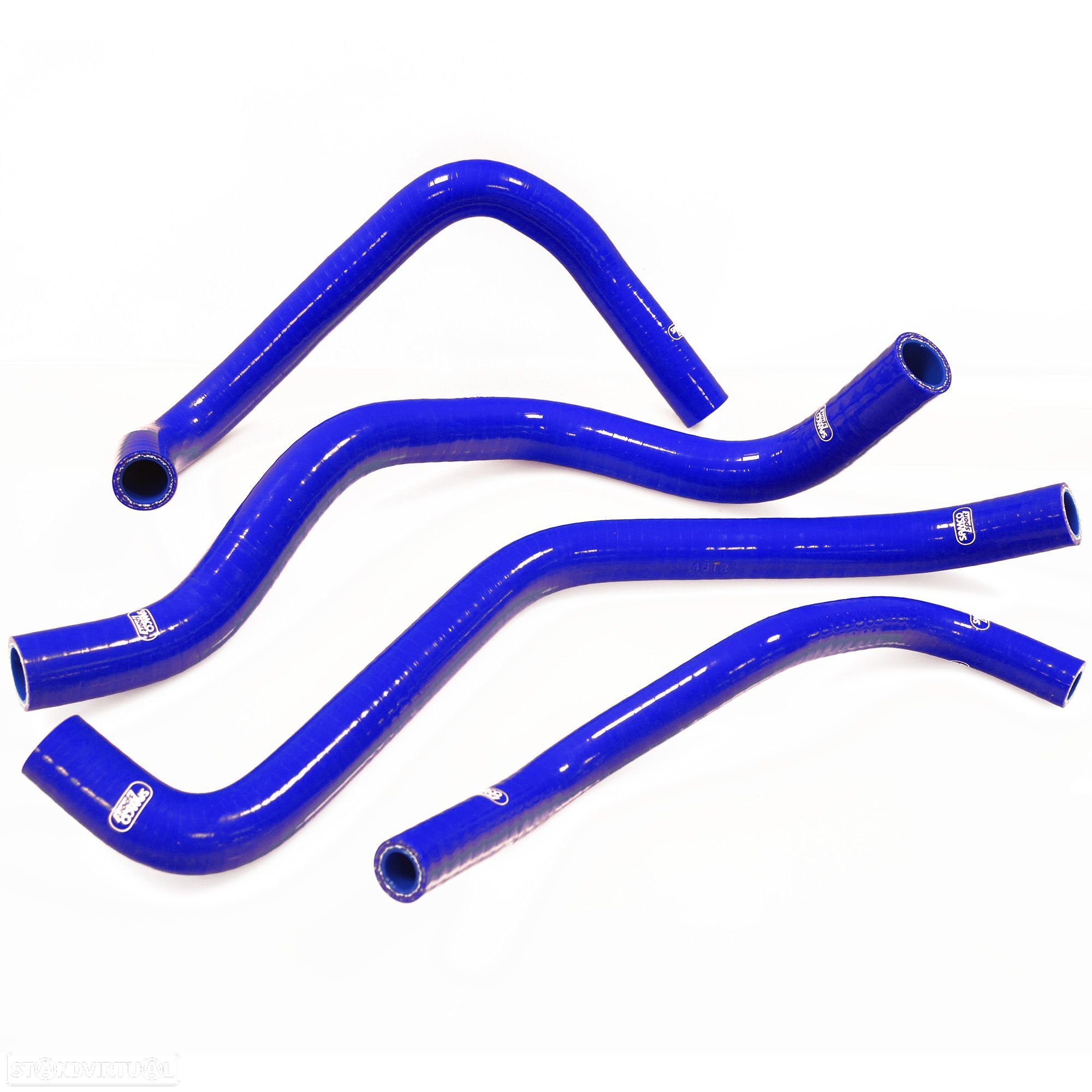 kit tubos radiador samco honda cb 500 / cbr 500 azul - 1