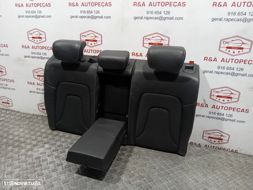 Conjunto Bancos Frente Frontal Trás Traseiro Audi A4 B8 S-Line Carro Sedan em Pele e Tecido Original - 12