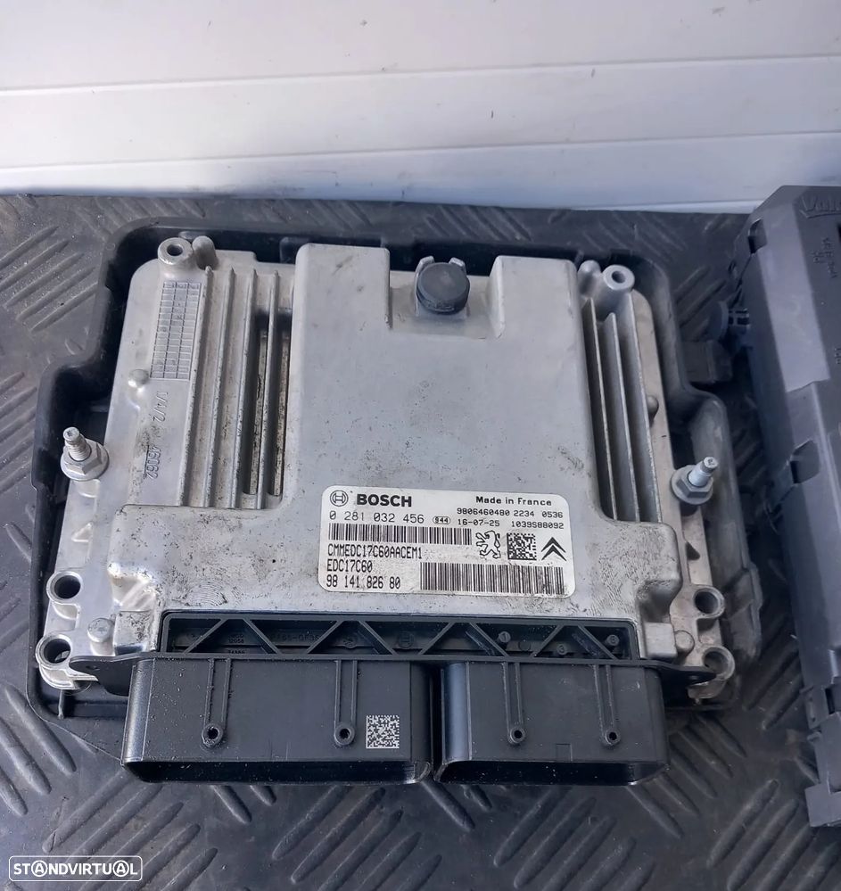 KIt Imobilizador/Centralinas Citroen C4 Cactus 1.6 BlueHDI Ano 2017 Ref: 9814182680/0281032456/9807531680-02/9663123380 - 2