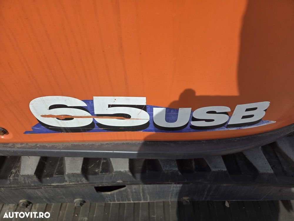 Hitachi ZX65USB-6, 2019, 2.006h, 6,5 TONE, CUPLA RAPIDA+2 CUPE EXCAVARE NOI+1 cupa taluz, inst picon pe brate, instal hidr rotire pe brate, LAMA NIVELARE, ad sapare 4,5m, ridica 4t, AC, posibilitate leasing-PROMOTIE 41900EUR+Tva - 23