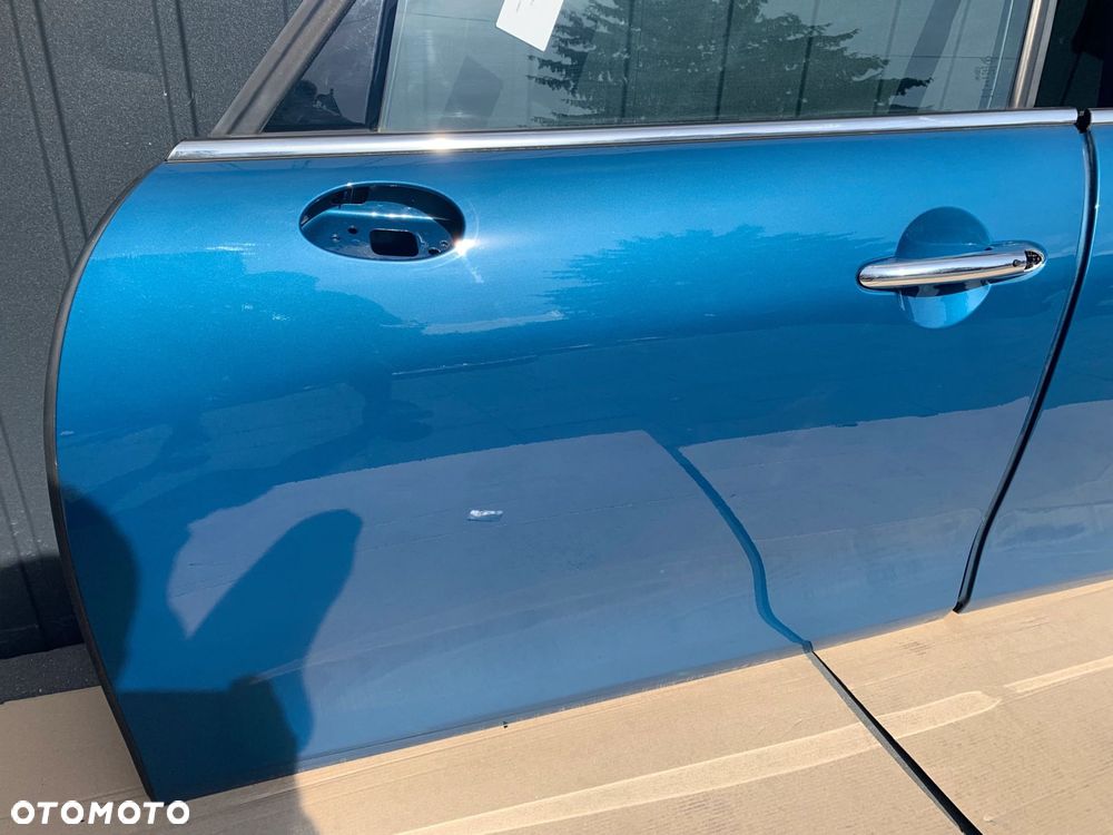 DRZWI LEWA STRONA PRZÓD TYŁ MINI COOPER F55 C2M ISLAND BLUE METALLIC - 3