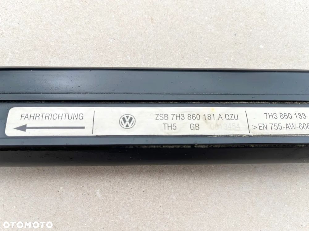 LISTWY DACHOWE RELINGI PROWADNICE VW T5 LIFT T6 LONG DŁUGI CARAVELLE MULTIVAN TRANSPORTER 7H3860181A 7H3860182A - 7