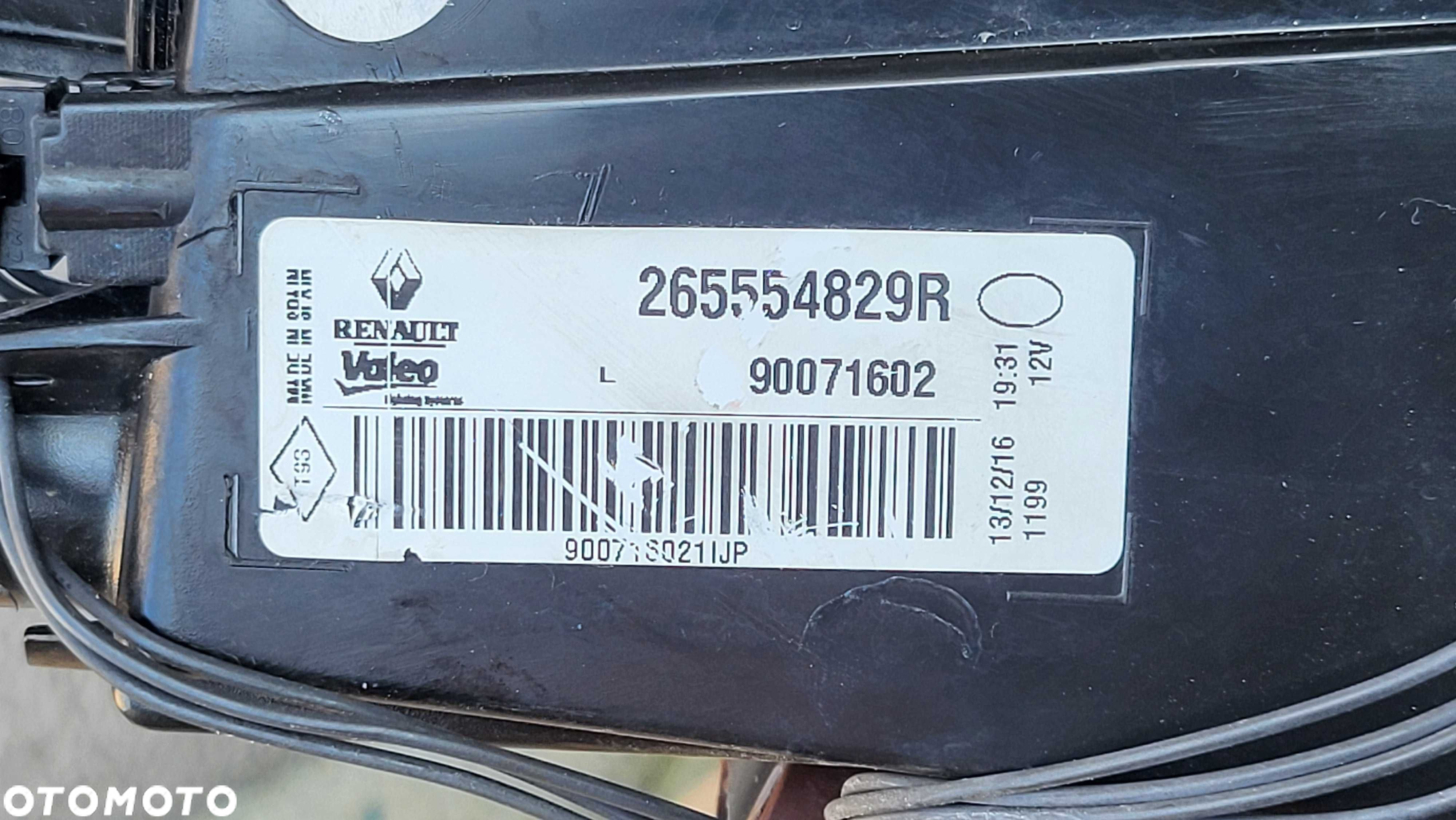 Lampa tylna LEWY TYŁ Renault Megane IV 16-20 Hatchback OE ŁADNA! - 8