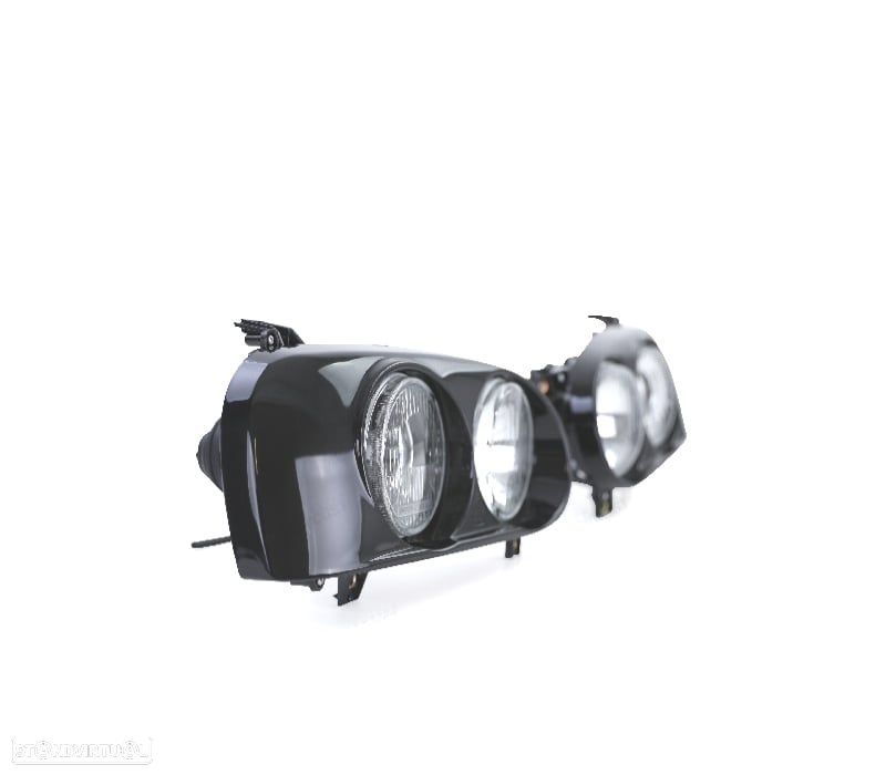 FARÓIS DUPLOS VOLKSWAGEN VW GOLF 3 PRETO - 3