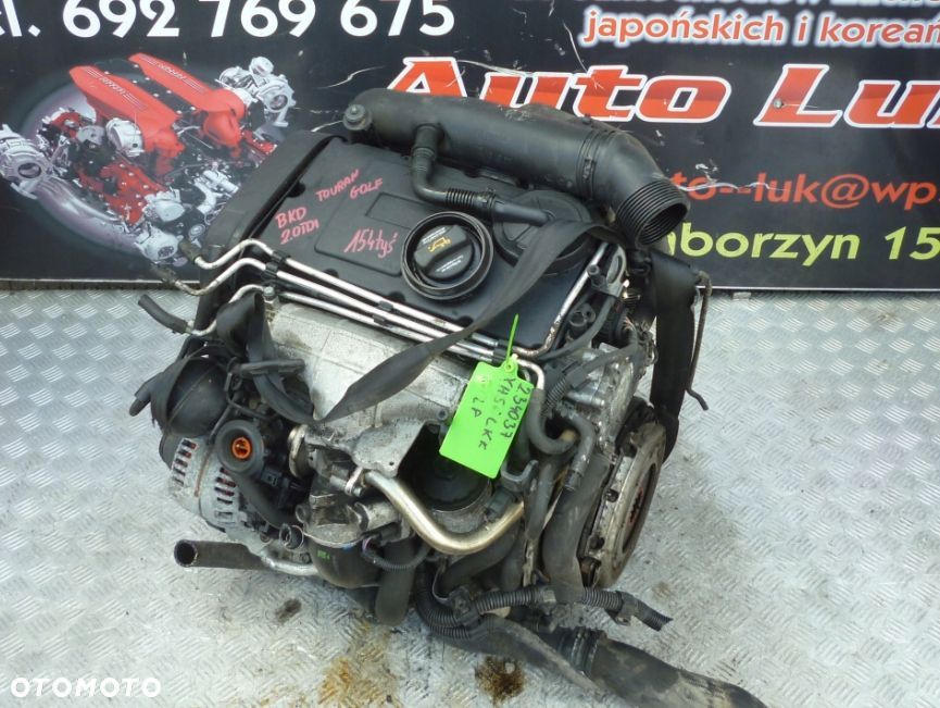 SILNIK VW TOURAN 2.0 TDI BKD 154 TYS  UKŁ WTRYSKOWY - 1