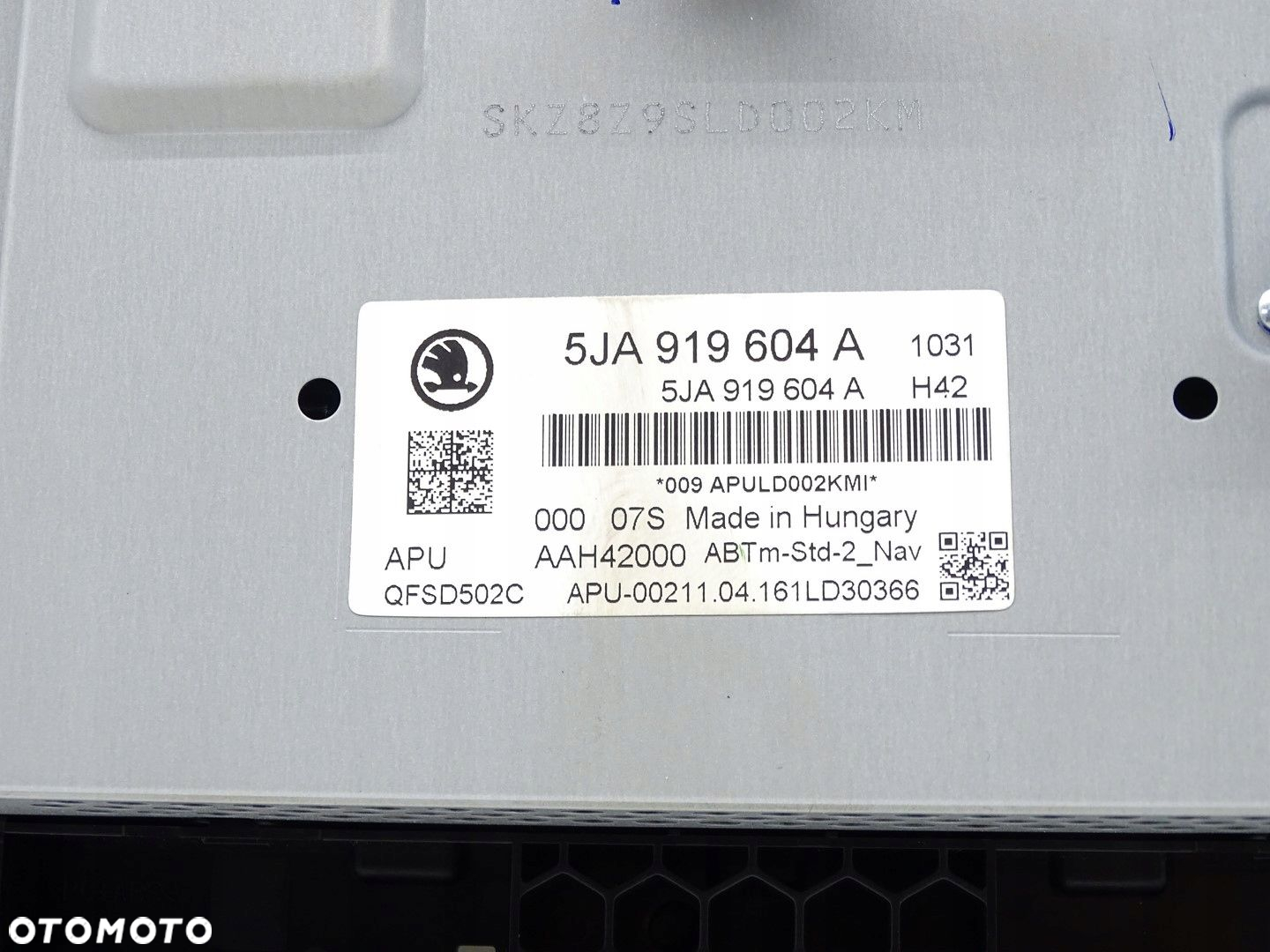 EKRAN WYŚWIETLACZ MONITOR LCD NAVI NAWIGACJI SKODA RAPID I 5J 5JA919604A - 4