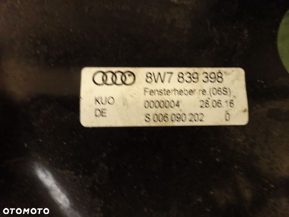 8w7839398 8w8839397 podnosnik szyby audi a5 s5 f5 8w7 czesci - 2