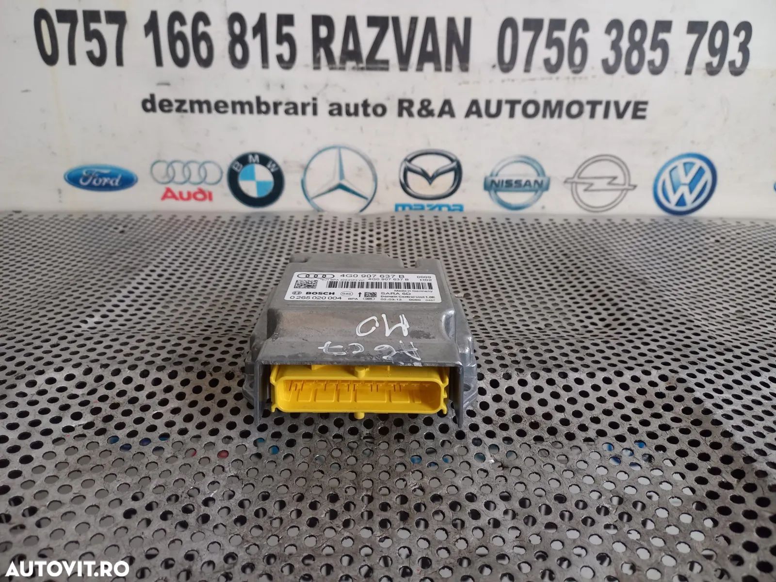 Calculator Modul Airbag SRS Audi A6 4G C7 A7 A8 Cod 4GB An 2011-2012-2013-2014-2015-2016-2017-2018 - 1