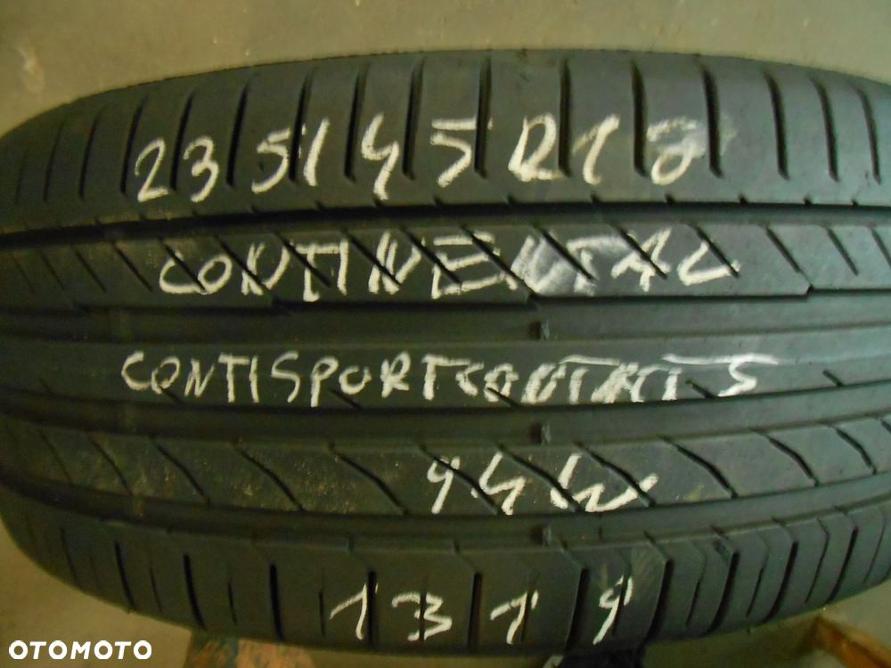 OPONY 235/45R18 CONTINENTAL CONTI SPORT CONTACT 5 DOT 0321 / 1319 7.3MM - 2