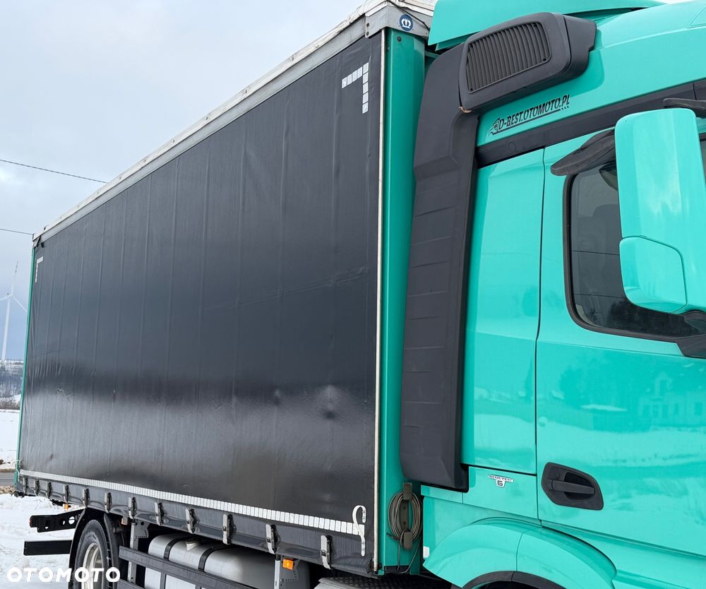 Mercedes-Benz ACTROS 1845 / FIRANKA / 18 EUROPALET / ALUSY / 8 000 KG ŁADOWNOŚCI / 2018 ROK / SPROWADZONY / AUTOMAT / SYPIALKA / EURO 6 - 12